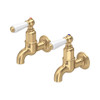 Perrin and Rowe Mayan 4322 Wall Mounted Kitchen Tap with Lever Handles