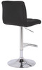 Allegro Leather Bar Stool Black