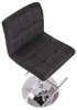 Allegro Leather Bar Stool Black