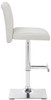 Snella Leather Bar Stool White