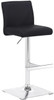 Snella Leather Bar Stool Black