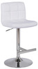 Allegro Leather Bar Stool Bright White