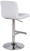 Allegro Leather Bar Stool Bright White