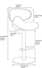 Carcaso Bar Stool Slate Grey