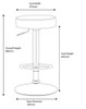 Semplice Bar Stool Slate Grey