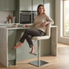 Deluxe Allegro Bar Stool Cream