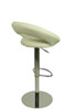 Deluxe Sorrento Leather Bar Stool White