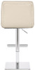Deluxe Allegro Leather Bar Stool Cream