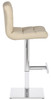 Deluxe Allegro Leather Bar Stool Cream