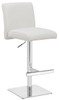 Deluxe Snella Leather Bar Stool White