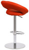 Deluxe Sorrento Leather Bar Stool Red