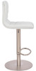 Deluxe Aldo Brushed Bar Stool White