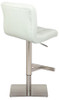 Deluxe Allegro Brushed Bar Stool White