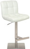 Deluxe Allegro Brushed Bar Stool White