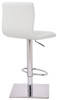 Deluxe Aldo Bar Stool White Square Base