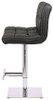 Deluxe Allegro Leather Bar Stool Black Square Base