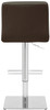 Deluxe Luscious Bar Stool Brown Square Base