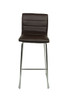 Aldo Fixed Height Curved Bar Stools Brown