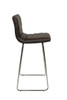 Aldo Fixed Height Curved Bar Stools Brown