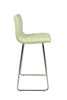 Aldo Fixed Height Curved Bar Stools Cream