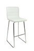 Aldo Fixed Height Curved Bar Stools White