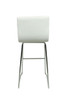 Aldo Fixed Height Curved Bar Stools White