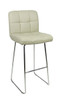 Allegro Fixed Height Curved Bar Stools Grey