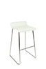Baceno Fixed Height Curved Bar Stools White