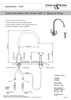Perrin and Rowe Rubiq 4308 C-Spout Mixer Tap with Lever Handles and Rinse