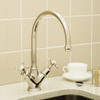 Perrin and Rowe Minoan 4385 Mixer Tap with Crosshead Handles