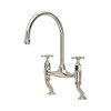 Perrin and Rowe Ionian 4192, 2 Hole Deck Mounted Tap With Crosshead Handles