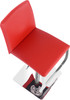 Eccellente Signature Real Leather Bar Stool Red