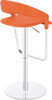 Eleganza Signature Real Leather Bar Stool Tan Orange