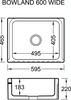 Shaws Bowland 600 Kitchen Sink