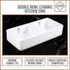 Shaws Double 800 Kitchen Sink