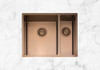 Caple MODE3415/R/CO Copper One + Half Bowl Kitchen Sink