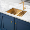 Caple MODE3415/R/GD Gold Kitchen Bowl in a Half Sink