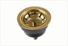 1810 Gold Mini Basket Strainer Waste For Solid Surface