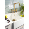 Abode Hex Pull Out Dual Lever Bridge Kitchen Tap