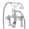 Perrin & Rowe 3501 Pillar Mounted Shower Mixer Tap, Crosshead Handles