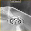 Austen & Co. Milano Stainless Steel Undermount Reversible 1.5 Bowl Kitchen Sink
