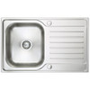 Austen & Co. Verona Stainless Steel Inset Reversible Single Bowl Kitchen Sink With Drainer