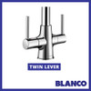 Blanco Loop Twin Kitchen Mixer Tap - Chrome