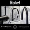 Riobel Azure Mixer with Pull Down Spray Matt Black Kitchen Tap