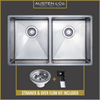 Austen & Co. Garda Double Bowl Stainless Steel Kitchen Sink