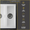 Austen & Co. Florence with Seville 4 in 1 Hot Tap Set Brushed Nickel and Plumbing Kit