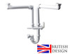 Austen & Co. Florence with Seville 4 in 1 Hot Tap Set Brushed Nickel and Plumbing Kit