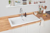 Rangemaster Rustic 1.5 Bowl Ceramic Kitchen Sink - White