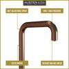 Austen & Co. Valencia 4 in 1 Digital Boiling & Filtered Water Kitchen Mixer Tap - Brushed Copper