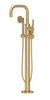 Perrin and Rowe Armstrong 3660SB Freestanding bath shower mixer - Satin Brass